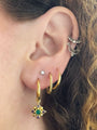 Phool Multistone Oorbellen - 14K Goldplated