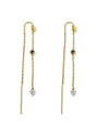 Rangheen Multistone Doortrek Oorbellen - 14K Goldplated