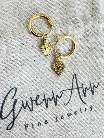 Pyaar Hartjes Oorbellen - 14K Goldplated