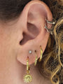 Soraj Zon Oorbellen - 14K Goldplated