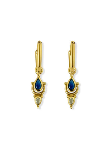 Doharee Multistone Oorbellen - 14K Goldplated