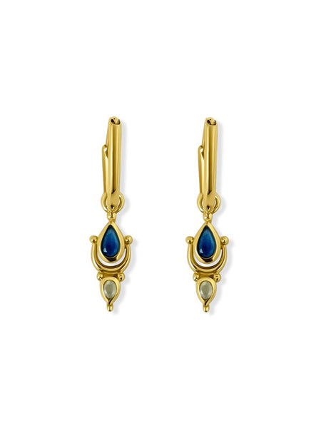 Doharee Multistone Oorbellen - 14K Goldplated