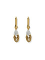 Ghadeem Maansteen Oorbellen - 14K Goldplated
