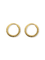 Pasalee Twisted Oorbellen - 14K Goldplated