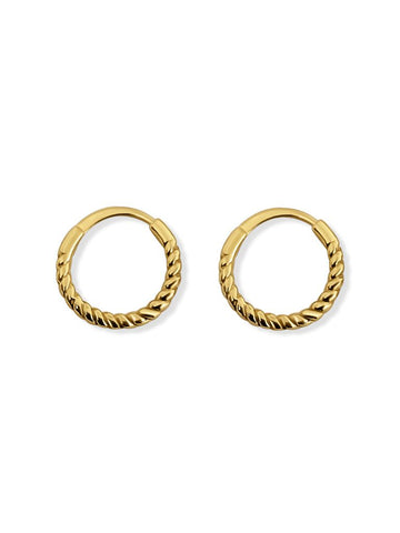 Pasalee Twisted Oorbellen - 14K Goldplated