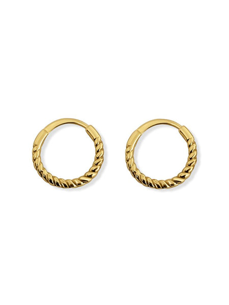 Pasalee Twisted Oorbellen - 14K Goldplated