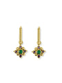 Phool Multistone Oorbellen - 14K Goldplated