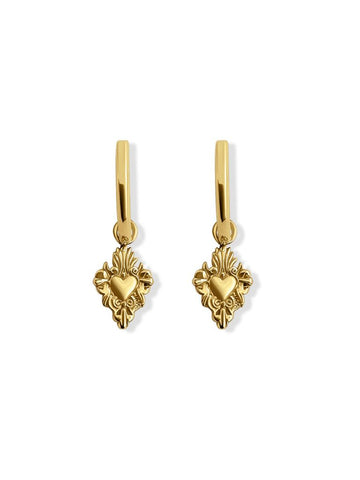 Pyaar Hartjes Oorbellen - 14K Goldplated