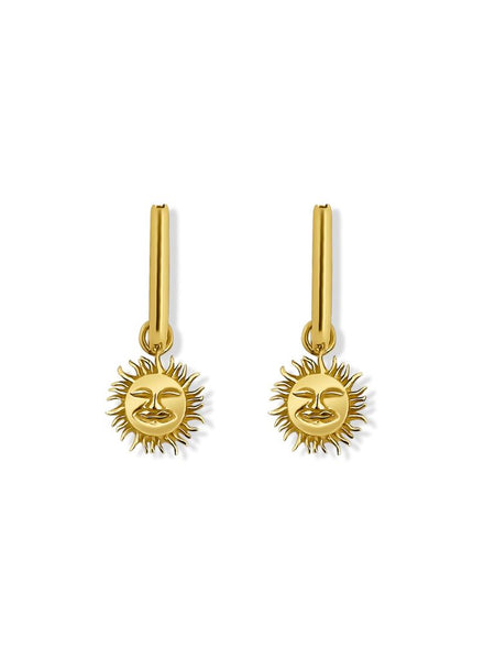 Soraj Zon Oorbellen - 14K Goldplated