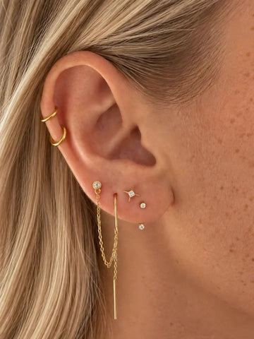 Sari Medium Titanium Piercing Goud -1 ST.