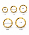 Basic Titanium Steentjes Clicker Goud 6-10 mm