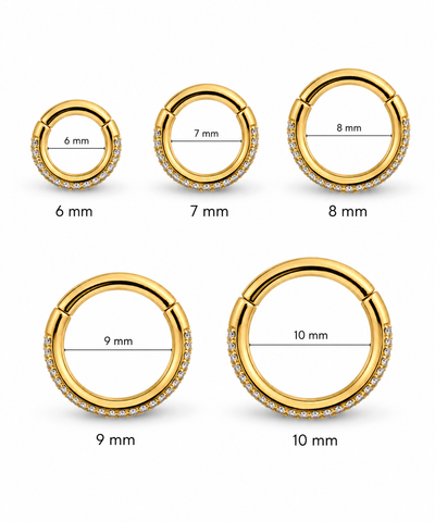 Basic Titanium Steentjes Clicker Goud 6-10 mm