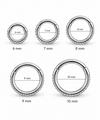 Basic Titanium Steentjes Clicker 6-10 mm