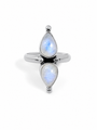 Dua Maansteen Ring