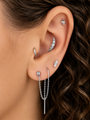 Selene Maansteen Flatback Piercing-1 ST.
