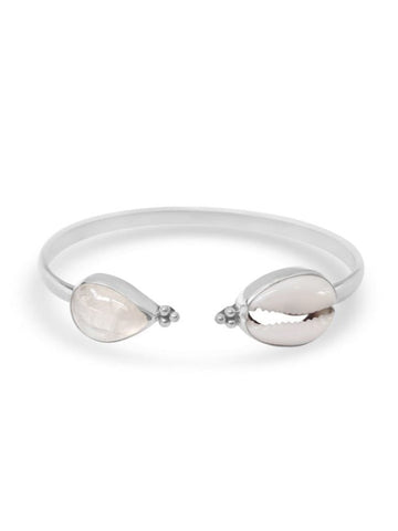 Dohara Cowrie Maansteen Bangle