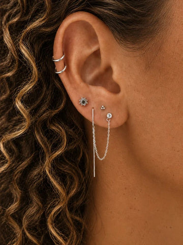 Elara Witte Topaas Flatback Piercing-1 ST.