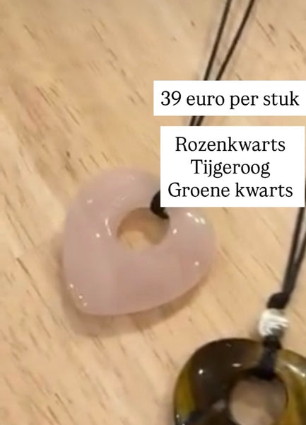 Rozenkwarts hart hanger