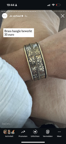Brass bangle bewerkt