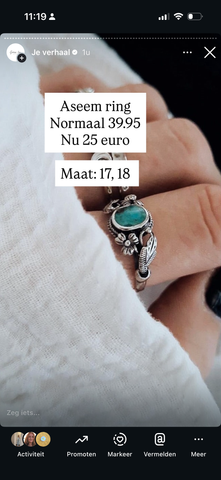 4 items ring maat 18