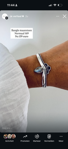 Maansteen bangle