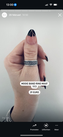 STORIE sale ring maat 19,5