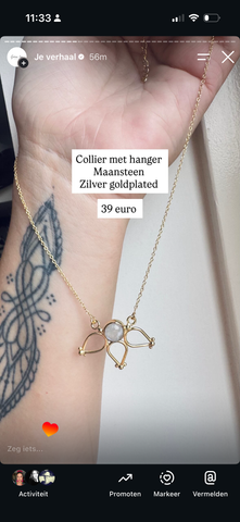 Collier maansteen