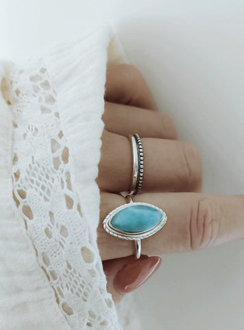 Lembut Larimar Ring