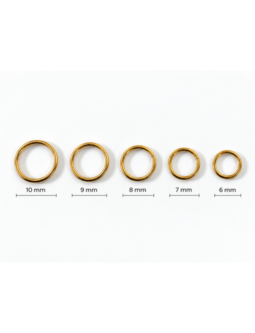 Basic Titanium Clicker Goud 6-10 mm