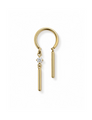 Yuna Titanium Goud Oorbel 1 ST.