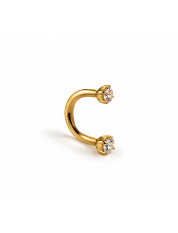 Sari Medium Titanium Piercing Goud -1 ST.