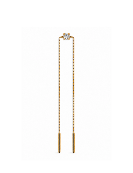 Jolie Zilveren Oorbel 14K Goldplated - 1 ST.