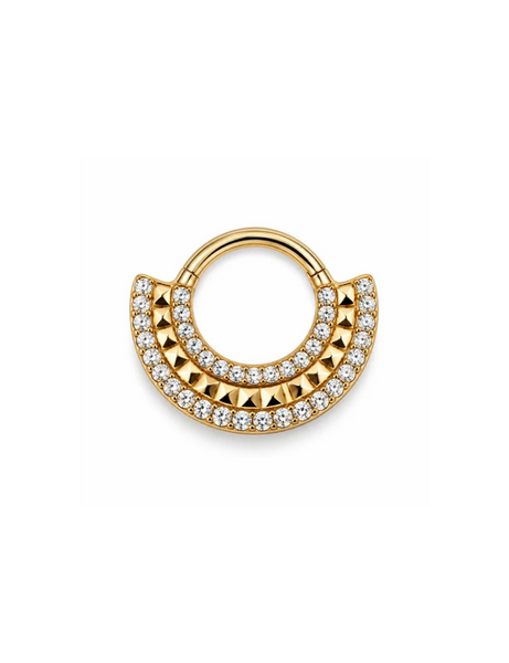 Odette Titanium Clicker Goud 8.0 mm
