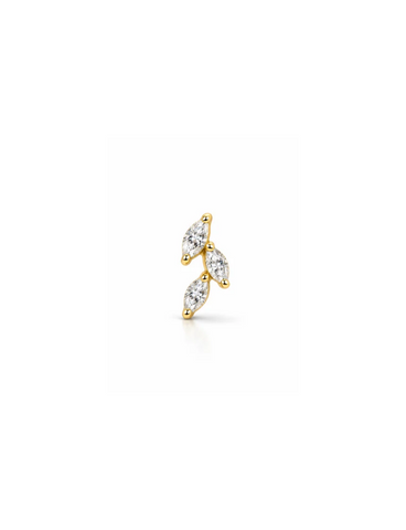 Anaïs Titanium Flatback Piercing Goud -1 ST.