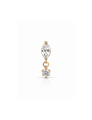 Amelie Titanium Flatback Piercing Goud -1 ST.