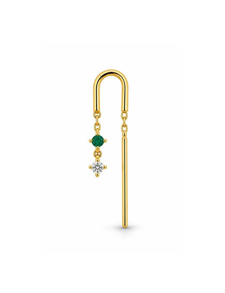 Mavi Zilveren Zirkonia Oorbel 14K Goldplated - 1 ST.