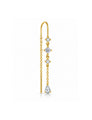 Vieve Zilveren Zirkonia Oorbel 14K Goldplated - 1 ST.