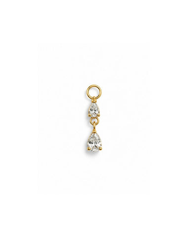 Bella Titanium Zirkonia Bedel Goud -1 ST.