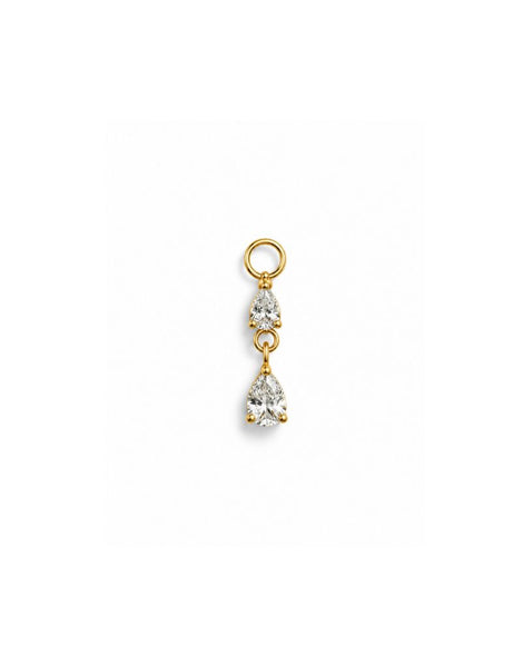 Bella Titanium Zirkonia Bedel Goud -1 ST.