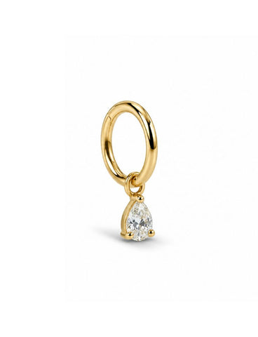 Lisa Titanium Zirkonia Clicker Goud 8.0 mm