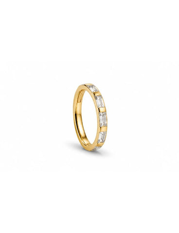 Faye Titanium Zirkonia Clicker Goud 8.0 mm