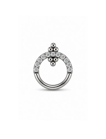 Olivia Titanium Zirkonia Clicker 8.0 mm