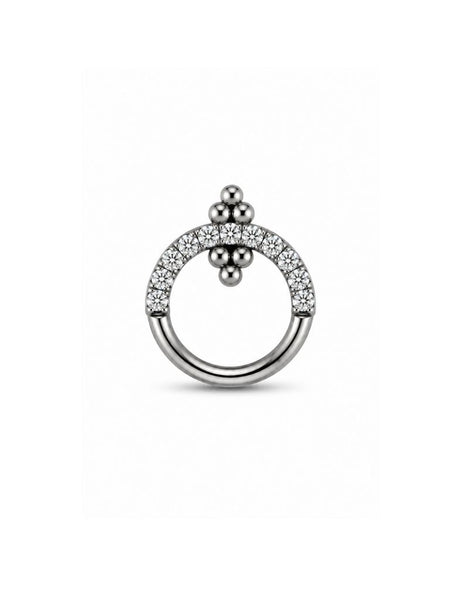 Olivia Titanium Zirkonia Clicker 8.0 mm