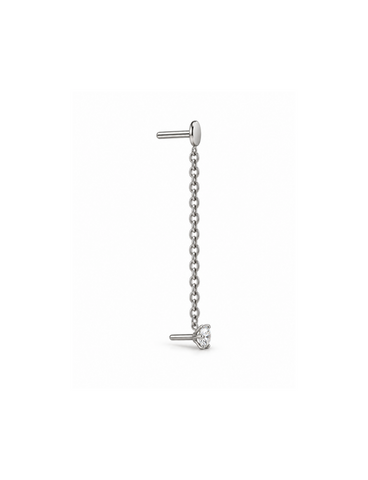Jade Titanium Flatback Piercing-1 ST.