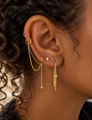 Bola Flatback Piercing 14K Massief Goud-1ST.