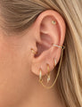 Kai Zilveren Chain Zirkonia Connector 14K Goldplated - 1 ST.