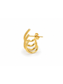 Bina Zilveren Oorbel 14K Goldplated - 1 ST.