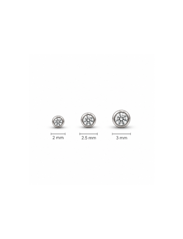 Elin Titanium Flatback Piercing-1 ST.