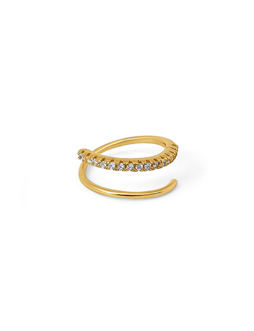 Kirana Zilveren Oorbel 14K Goldplated - 1 ST.