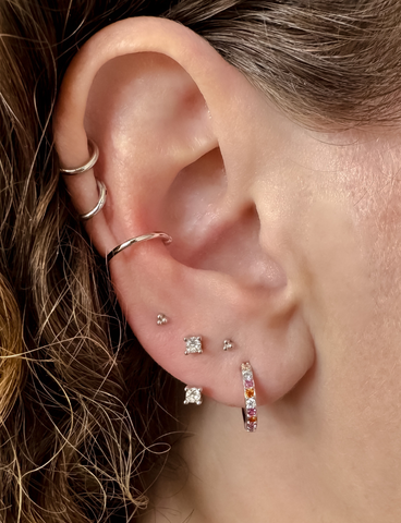 Nila Zilveren Ear Cuff 14K Goldplated - 1 ST.